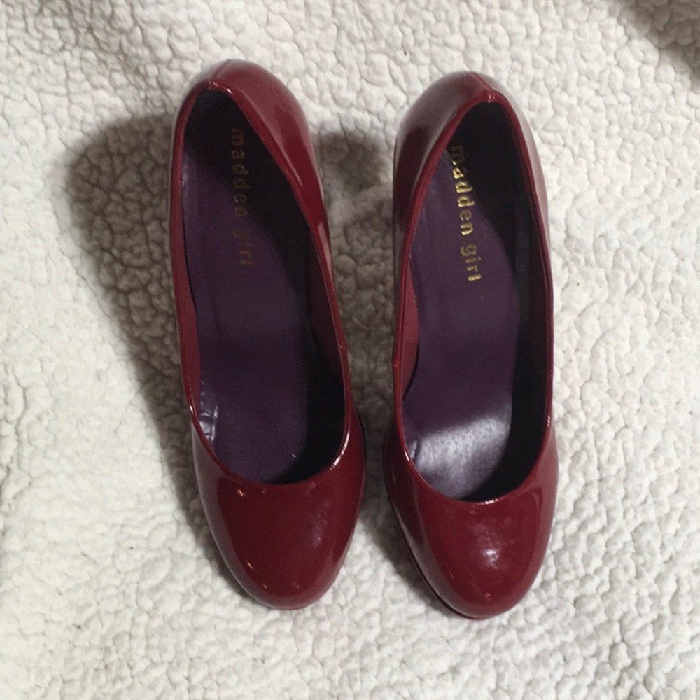 Madden Girl Cleary Red Patent Heels